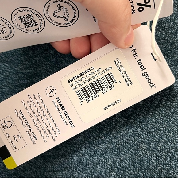 NWT Smartwool Colour-block Wool Shirt S - Picture 8 of 15